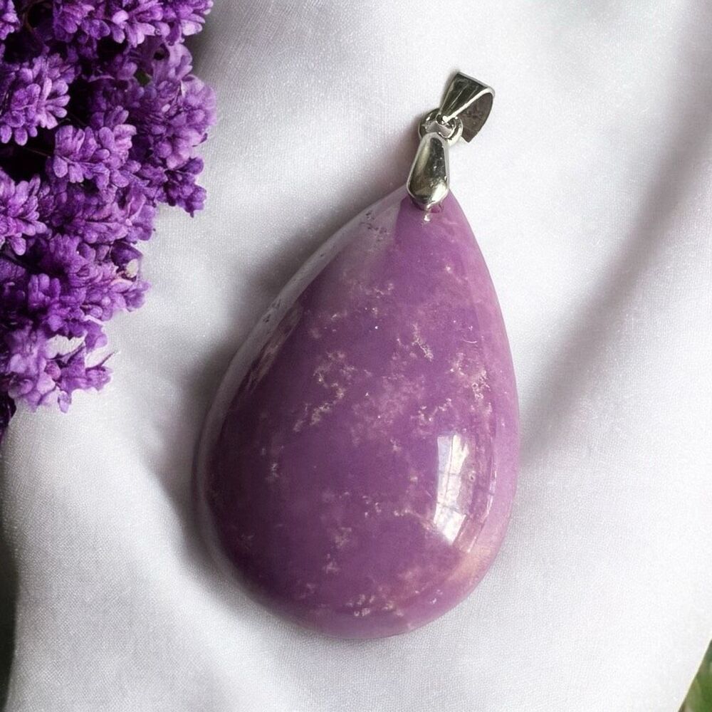 Phosphosiderite Crystal Pendant Silver‎ 925